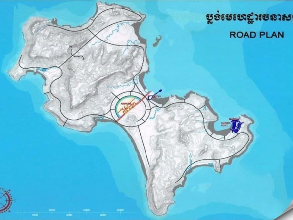 Koh Rong Airport map