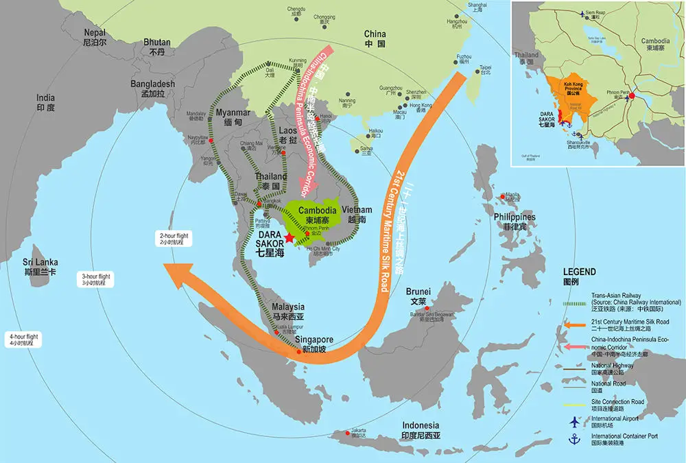 Cambodia economic corridors