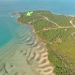 aerial view of the land for sale in Daem Thkov near coconut beach koh rong