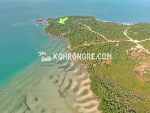 aerial view of the land for sale in Daem Thkov near coconut beach koh rong