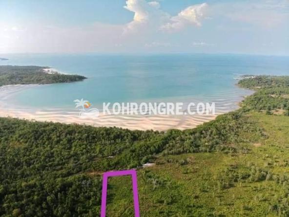 Aerial view of the satellite image and layout of the land for sale between coconut beach and pagoda beach