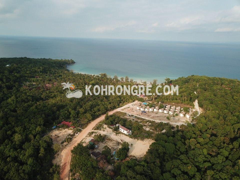 aerial view of the land for sale in coconut beach koh rong cambodia