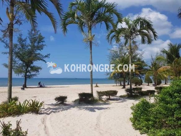 The beach of the main road land for sale at Pagoda beach in Koh Rong