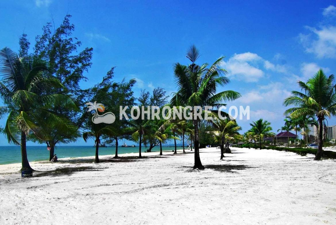 The beach of the main road land for sale at Pagoda beach in Koh Rong