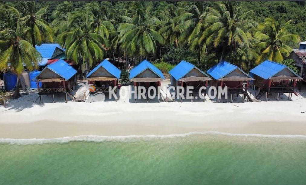 bungalows of the beach resort business for rent in sok san beach cambodia