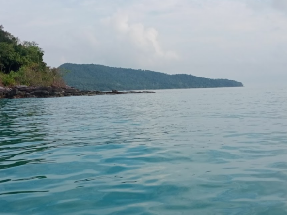 a view from the beachfront land for sale on koh rong samloem aka koh rong sanloem