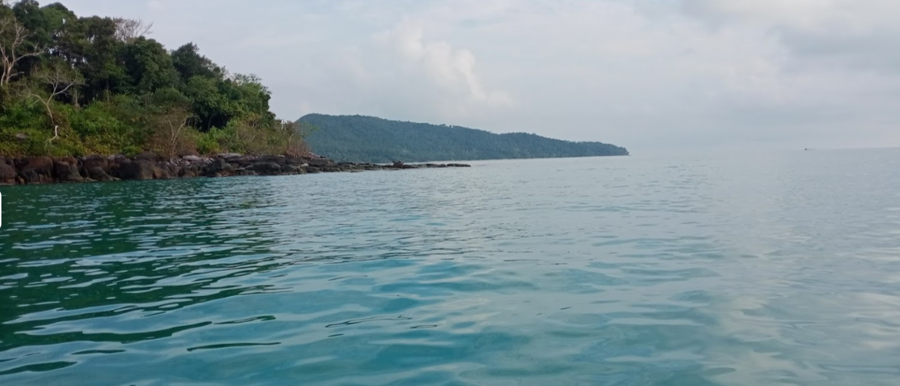 a view from the beachfront land for sale on koh rong samloem aka koh rong sanloem