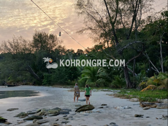 the beach of the whitesand beachfront land for sale on koh rong samloem