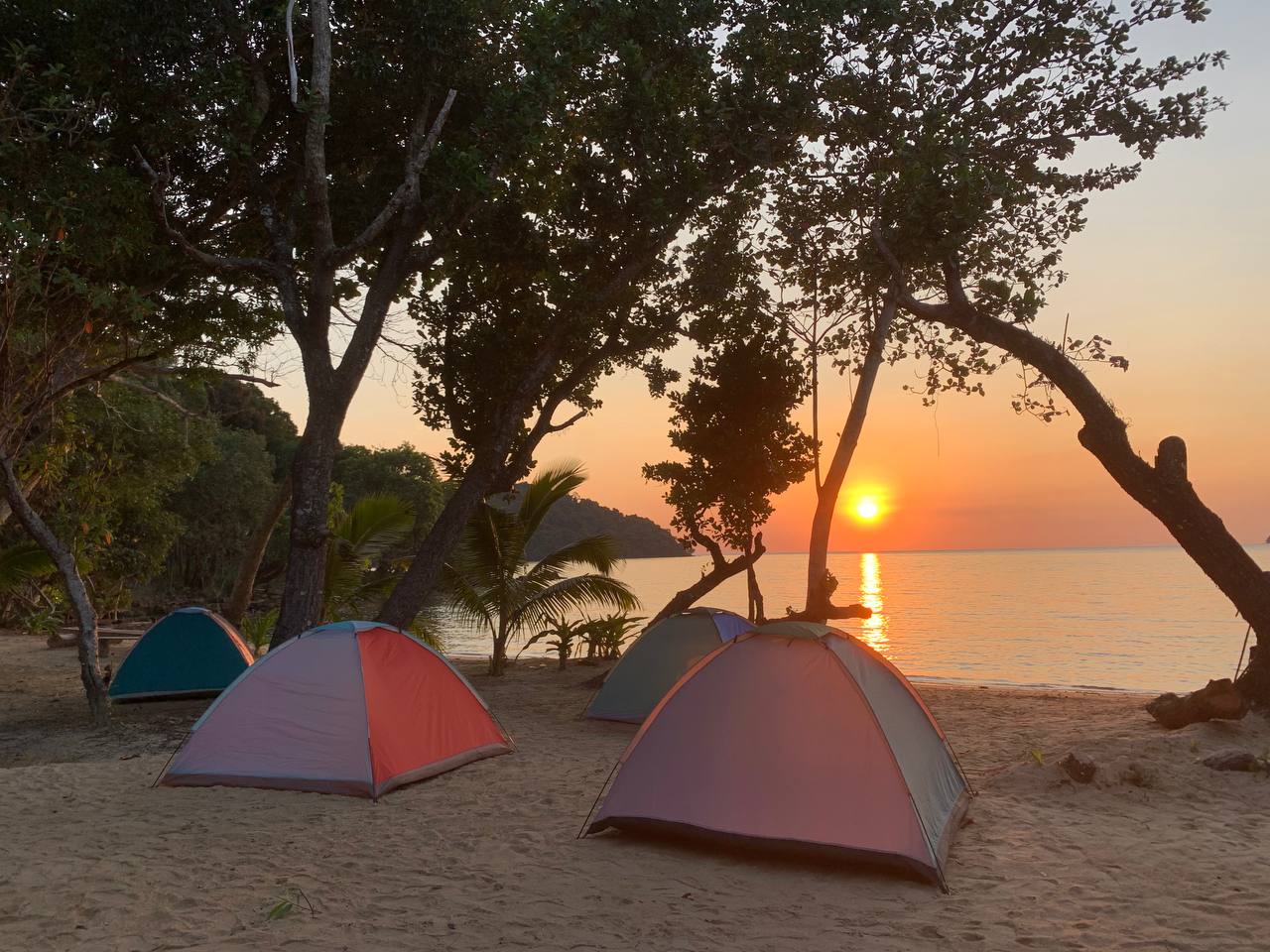 The camping area of the Beach resort for sale in Koh Ta Kiev island, sihanoukville, cambodia