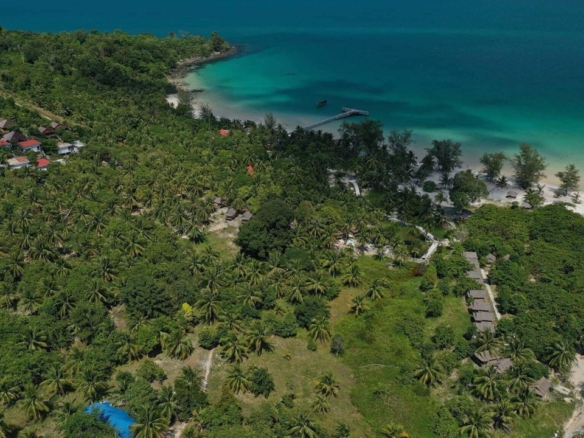 beach land koh rong coconut beach preah sihanouk cambodia sihanoukville